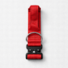 Collier pour chien large avec poignée – boucle métal et attache rapide – Taille S – Rouge