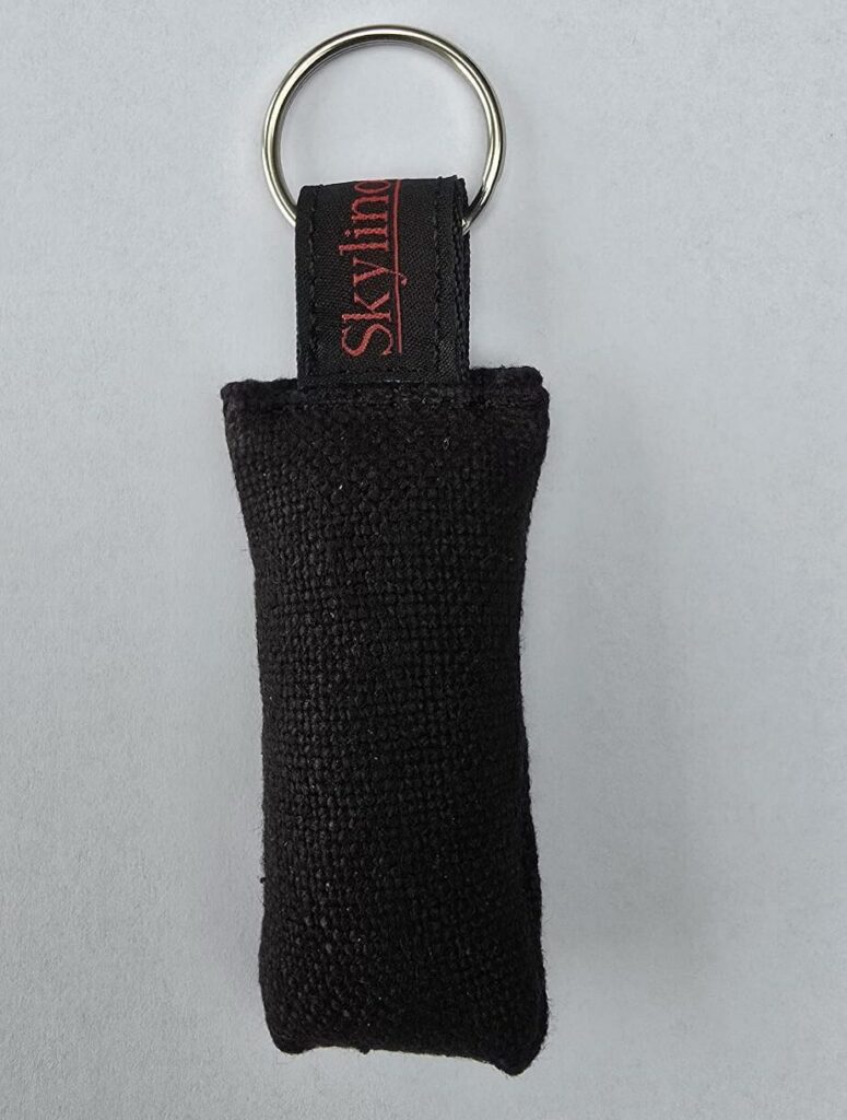 Porte-clé Petit Boudin en Jute- Esprit Canin au Bout des Doigts